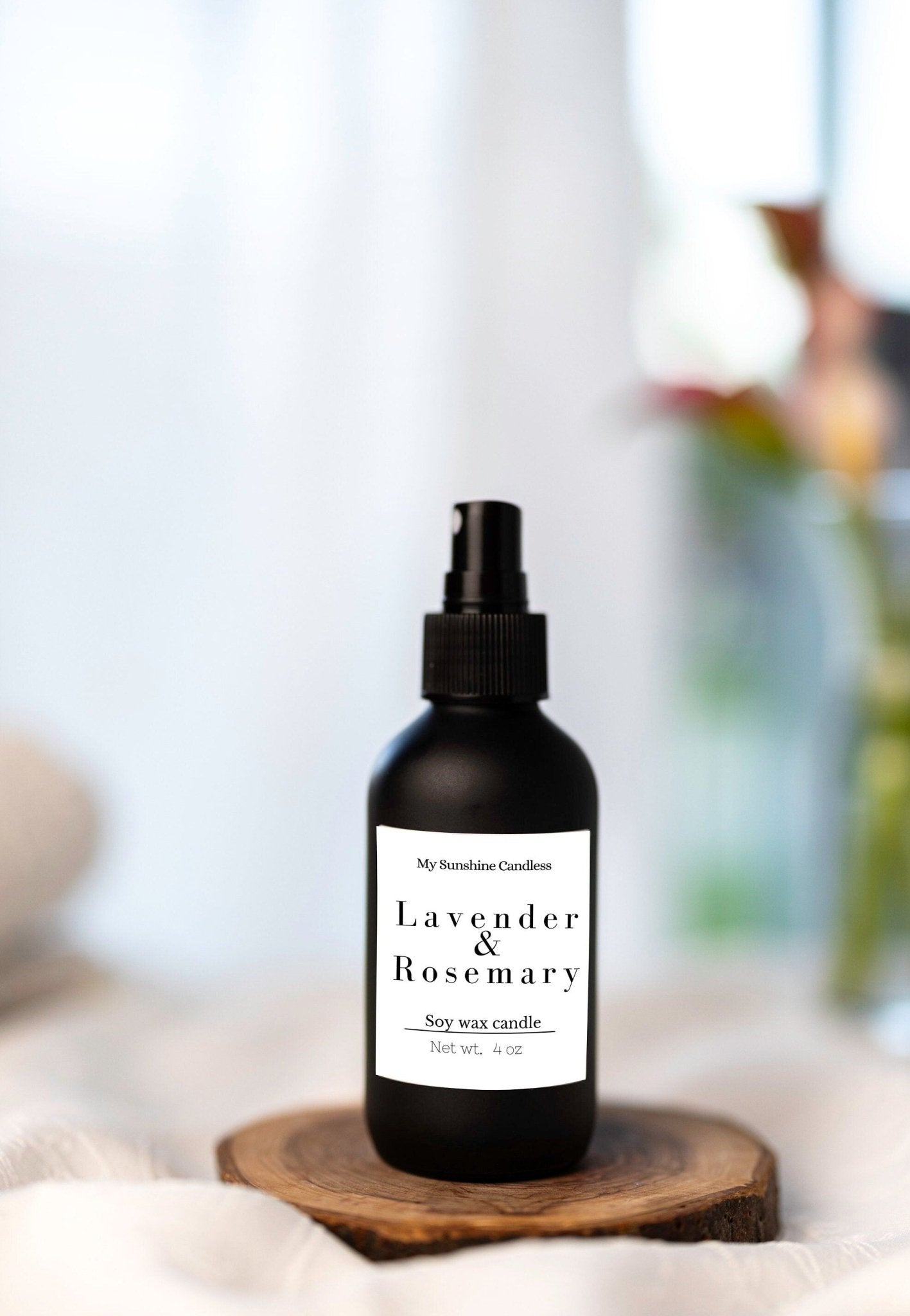 Room and Linen Spray |4 fl oz Air Freshener| Black Matte|Various Scents|Fabric Spray |Bathroom Spray |Car Freshener|Room Freshener