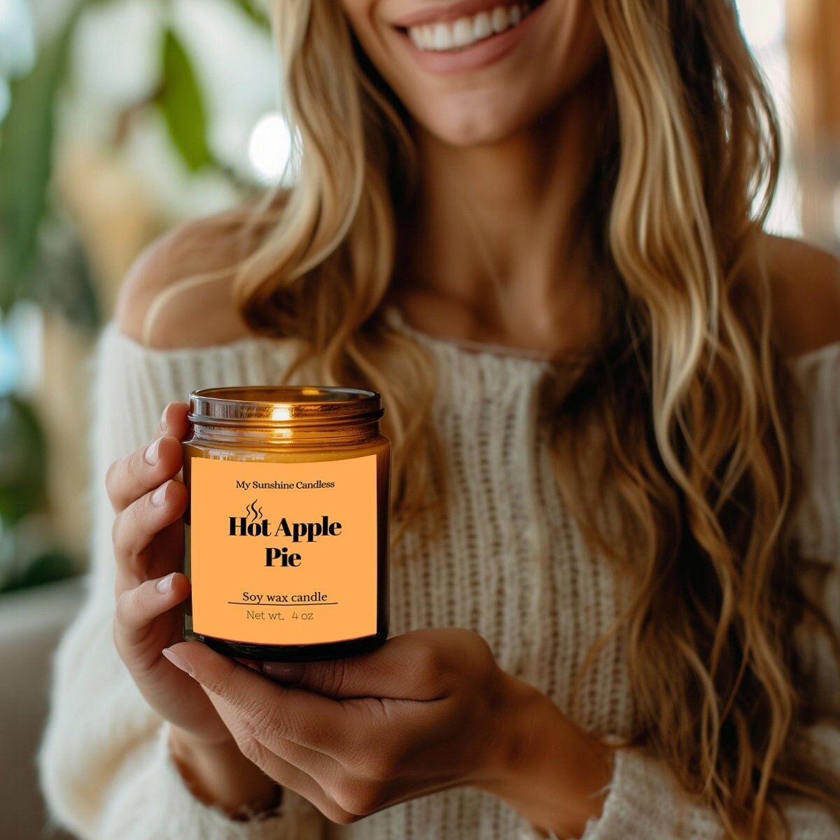 Hot Baked Apple Pie Candle/Fall Candle/Halloween Candle Jar