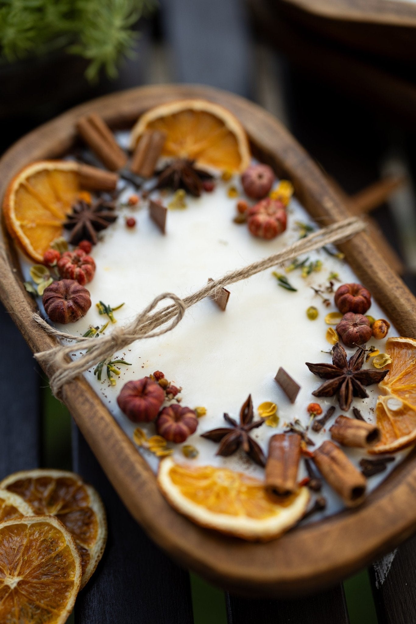 Pumpkin Pie Dough bowl Wooden Wick Candle/3 Wick Candle/Fall Season Candle/Farmhouse