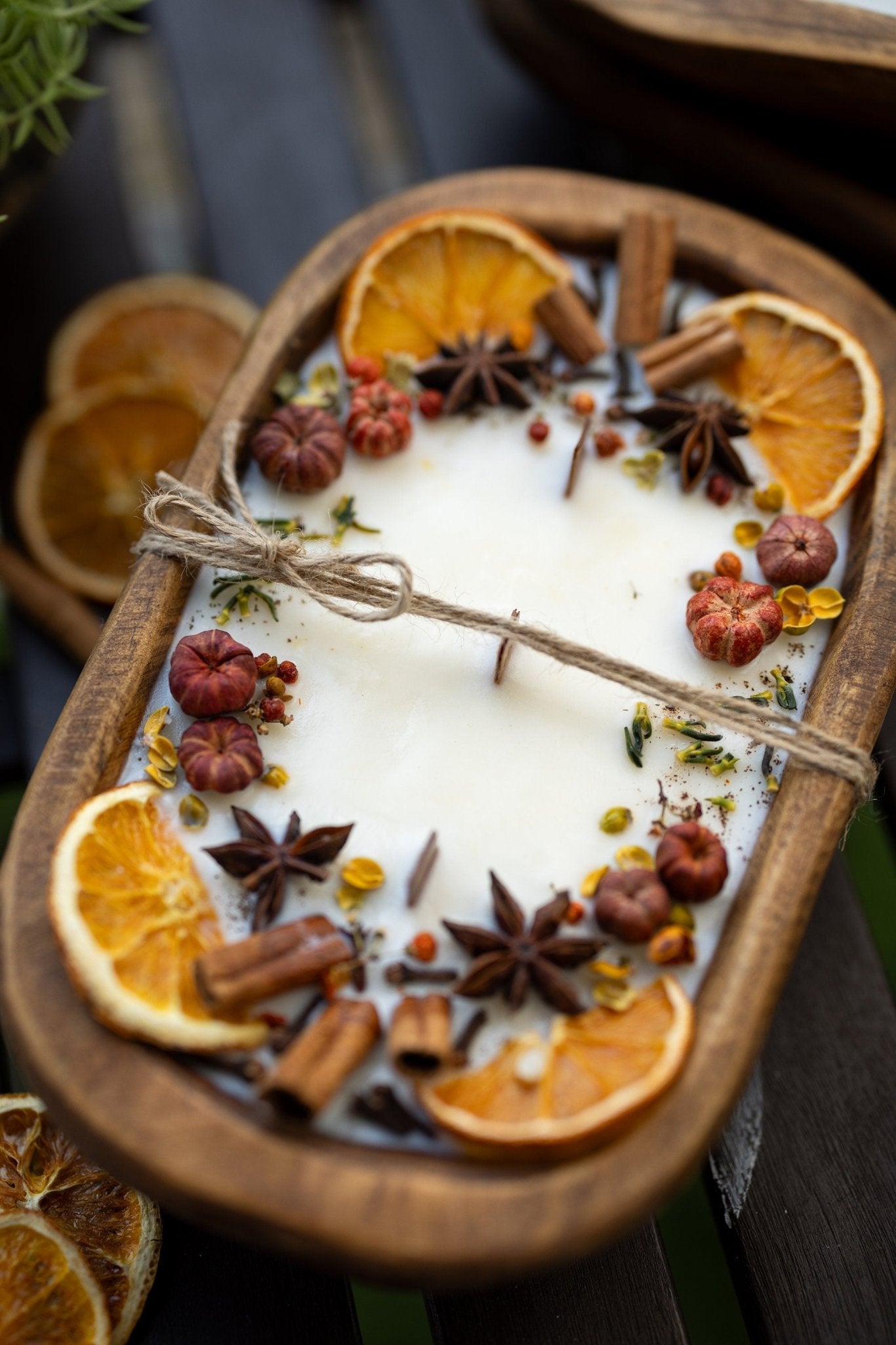 Pumpkin Pie Dough bowl Wooden Wick Candle/3 Wick Candle/Fall Season Candle/Farmhouse