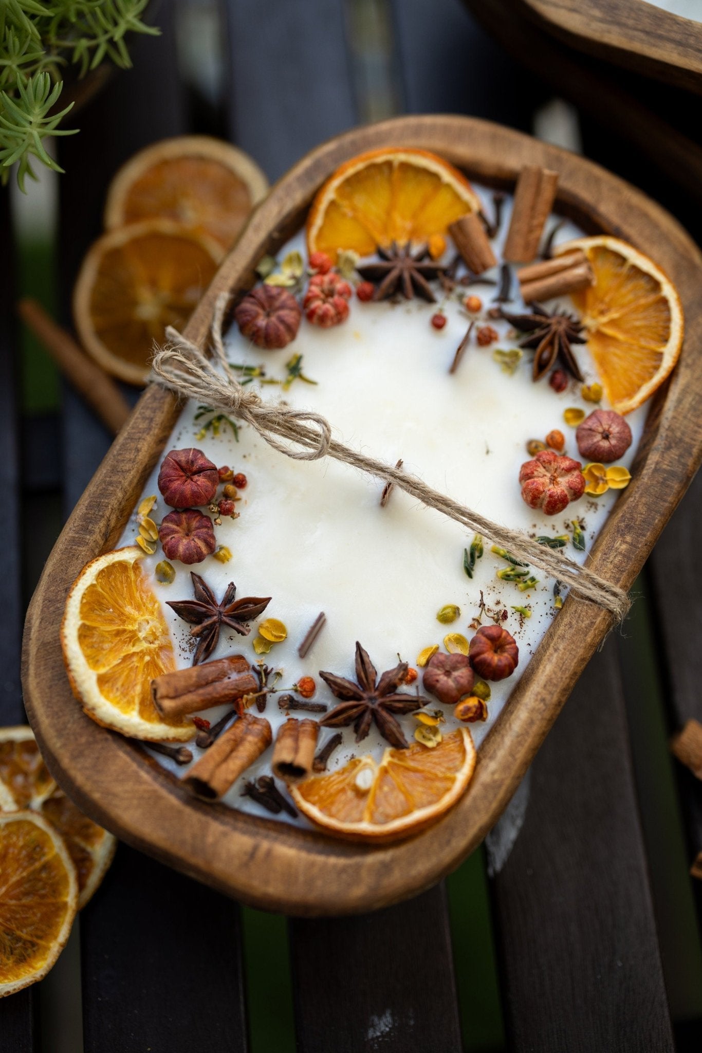 Pumpkin Pie Dough bowl Wooden Wick Candle/3 Wick Candle/Fall Season Candle/Farmhouse