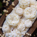 Beatuful Flowers Dough Bowl Candle  |Flower Scented Dough Bowl |Handcrafted Flower Bowl /Dough Bowl/Farmhouse candle/large candle