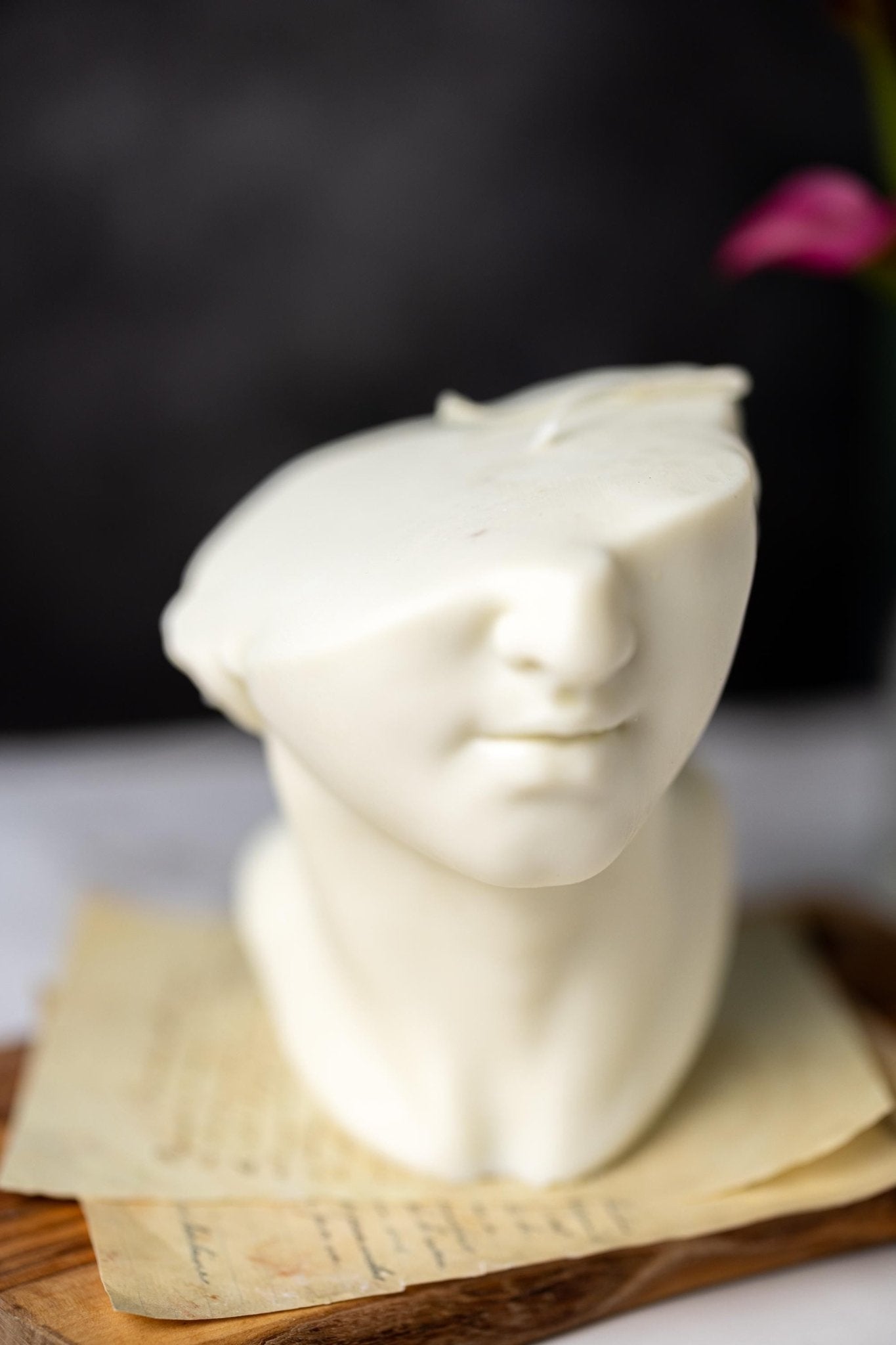 Handmade Half Face Goddess Bust Candle - Unique Housewarming Gift - MY Sunshine Candless