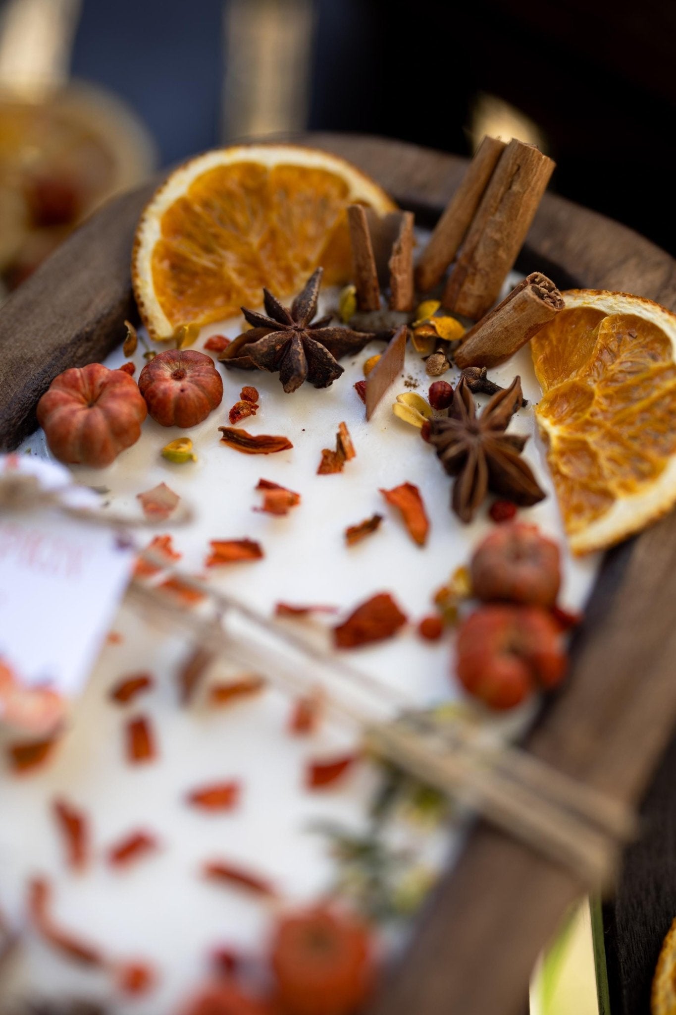 Large Wooden Fall Candle/Autumn Season/Pumpkin Orange Decoration/Pumpkin Pie/Fall Home Decor/Pumpkin Wood Bowl Candle