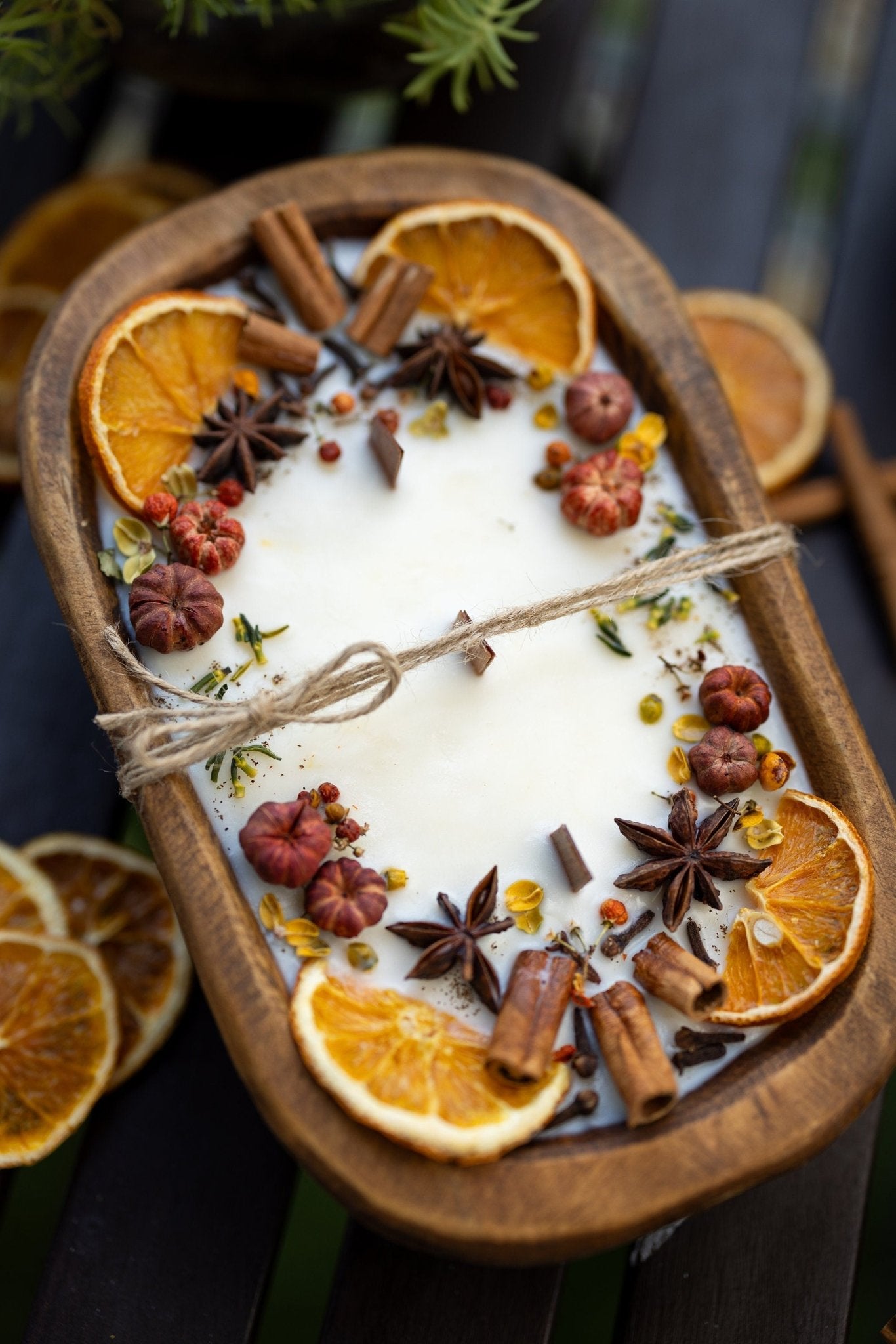 Pumpkin Pie Dough bowl Wooden Wick Candle/3 Wick Candle/Fall Season Candle/Farmhouse