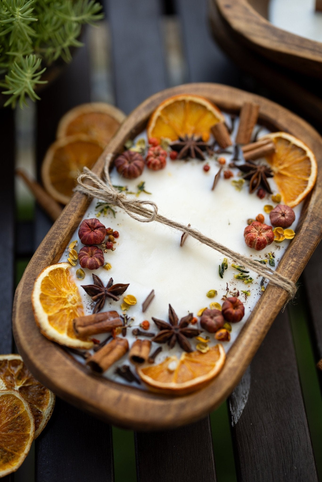 Pumpkin Pie Dough bowl Wooden Wick Candle/3 Wick Candle/Fall Season Candle/Farmhouse