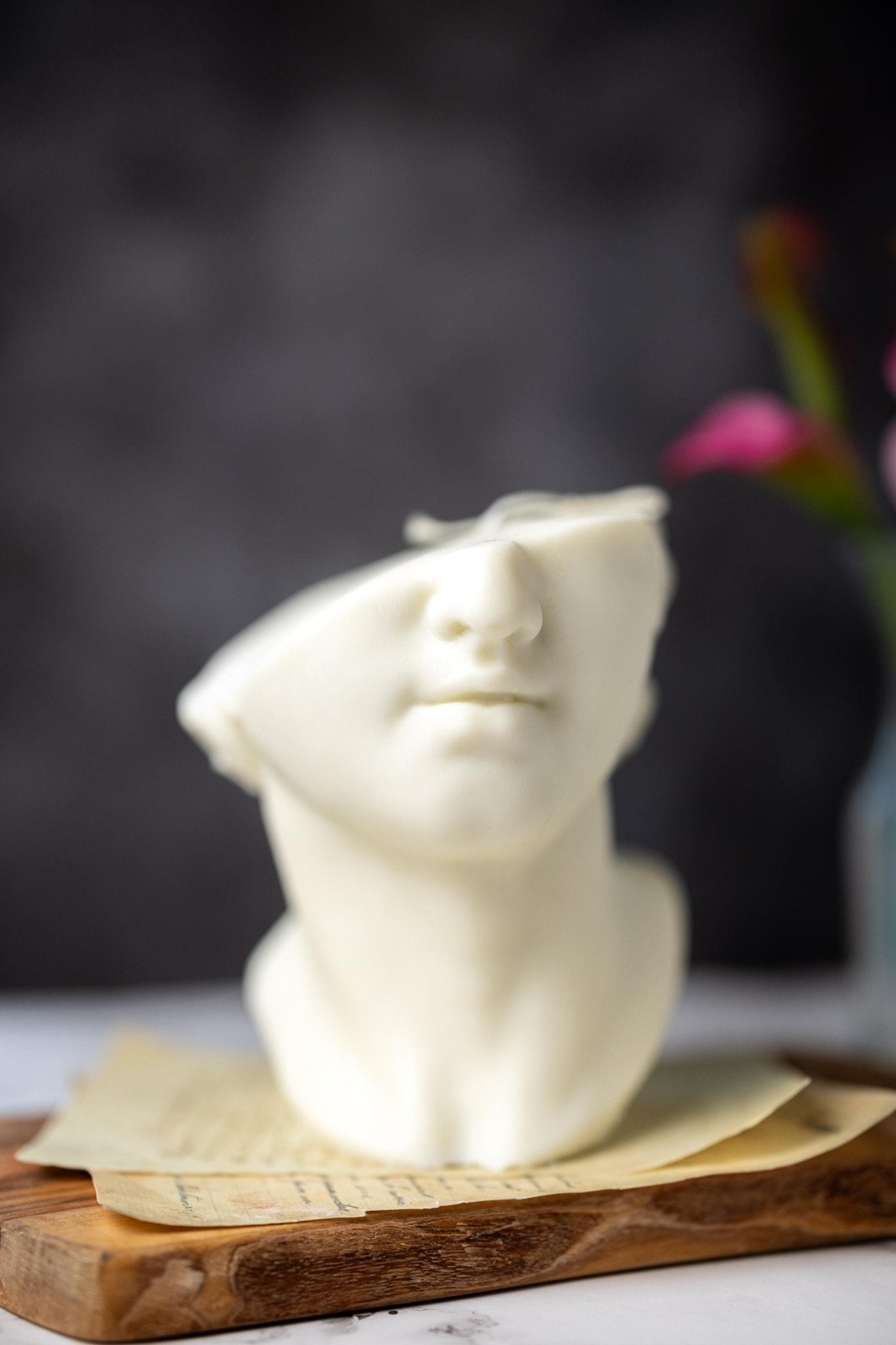 Handmade Half Face Goddess Bust Candle - Unique Housewarming Gift - MY Sunshine Candless