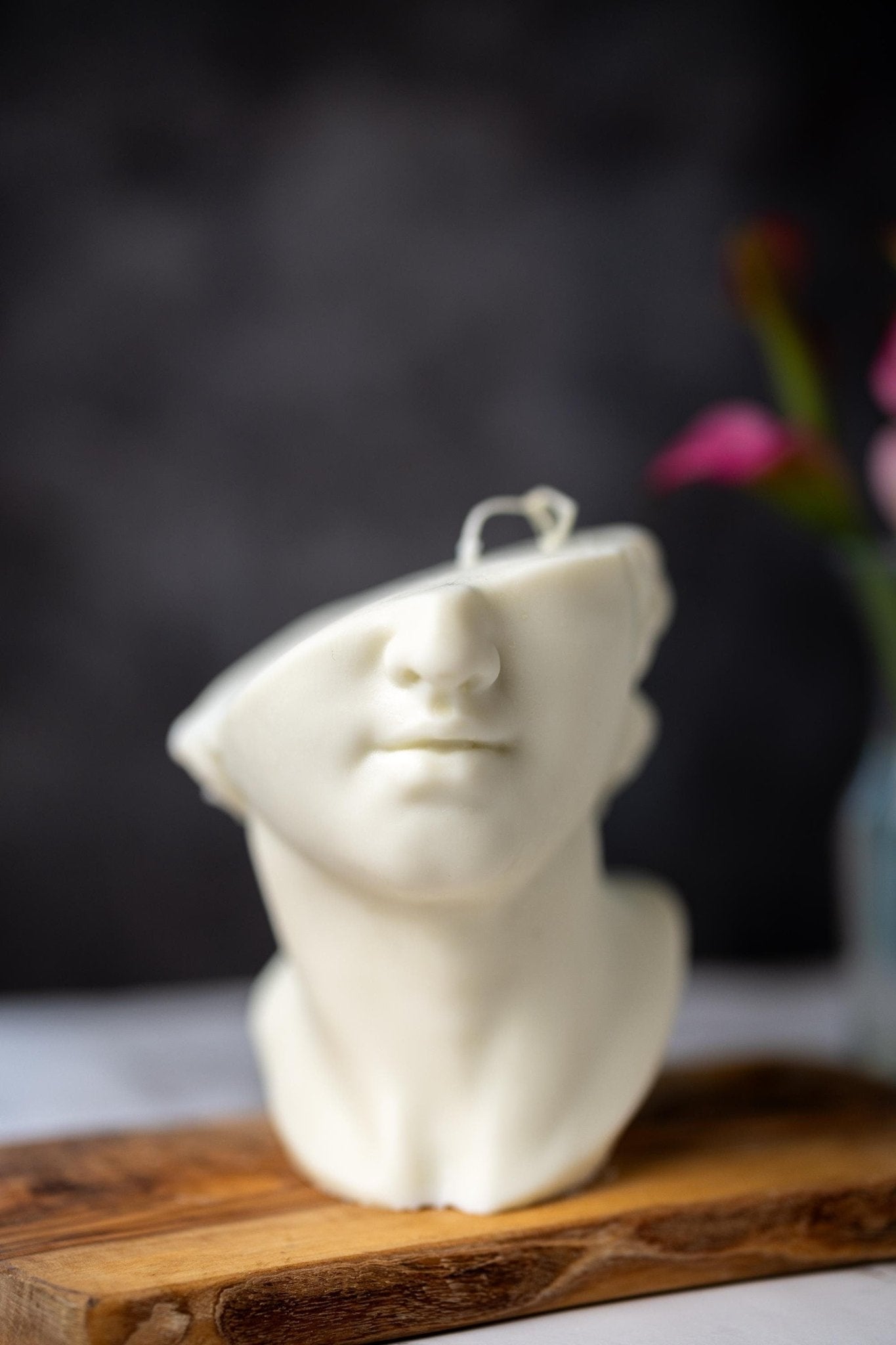 Handmade Half Face Goddess Bust Candle - Unique Housewarming Gift - MY Sunshine Candless