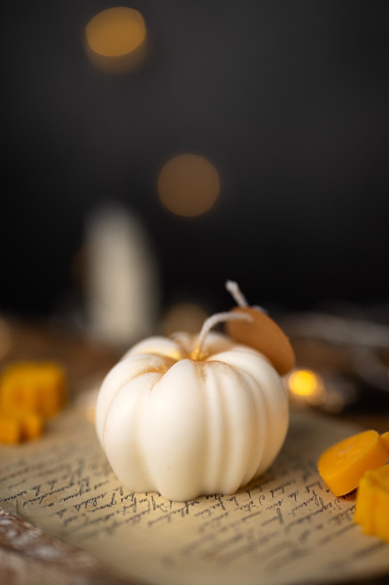 Pumpkin Candle|Pumpkin Shaped Candle |Fall Decor|Pumpkin Scented Candle|Halloween Candles |Table Decor |Autumn Decor