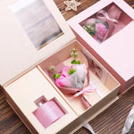 New Luxury Gift Set for Woman / Rose Flower Scented Reed Diffusers Set /Self care gift box for her