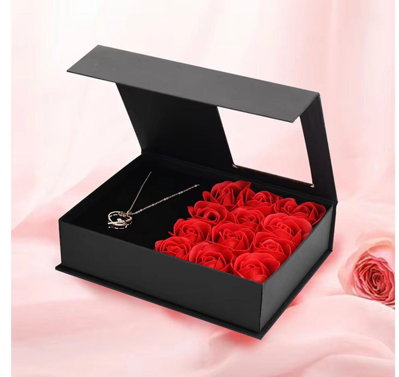 Valentine’s Day Gift for Women | Soap Rose Flower Jewelry Box with Drawer - MY Sunshine Candless