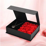 Beautiful Valentines Day gifts For Woman / Soap Rose Flower Jewelry Box with Drawer