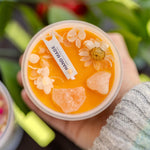 Crystal Stone Spell Candle, Infused Intention Scented Gift for Self-Care - MY Sunshine Candless